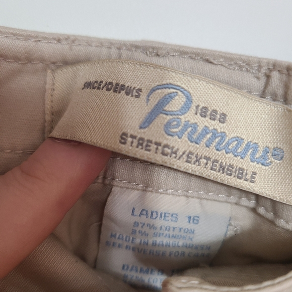 Plus Size 16 cropped Chino capri pants summer crops - Picture 3 of 5